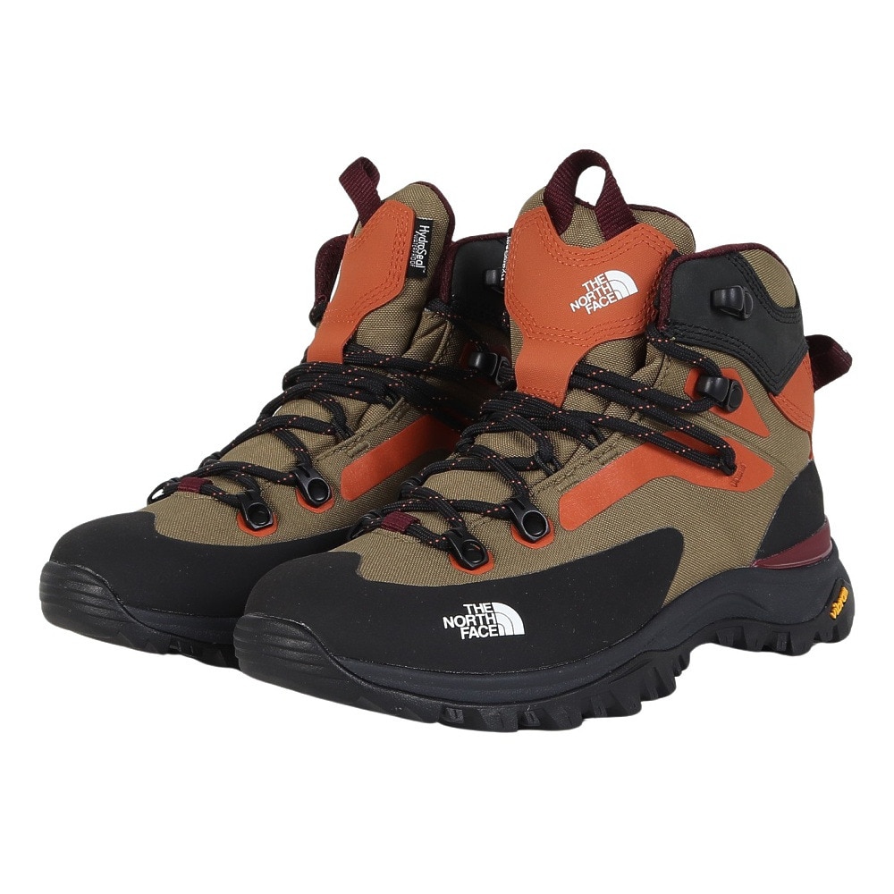 ザ・ノース・フェイス（THE NORTH FACE）（レディース）トレッキングシューズ 登山靴 クレストン ハイク ミッド ウォータープルーフ NFW52321 FK カーキ 防水