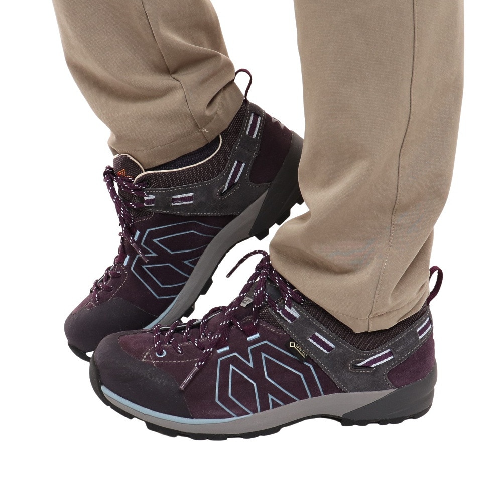 ガルモント（GARMONT）（レディース）トレッキングシューズ ローカット 登山靴 SANTIAGO LOW GTX W 481241/616  パープル ゴアテックス 防水 軽量