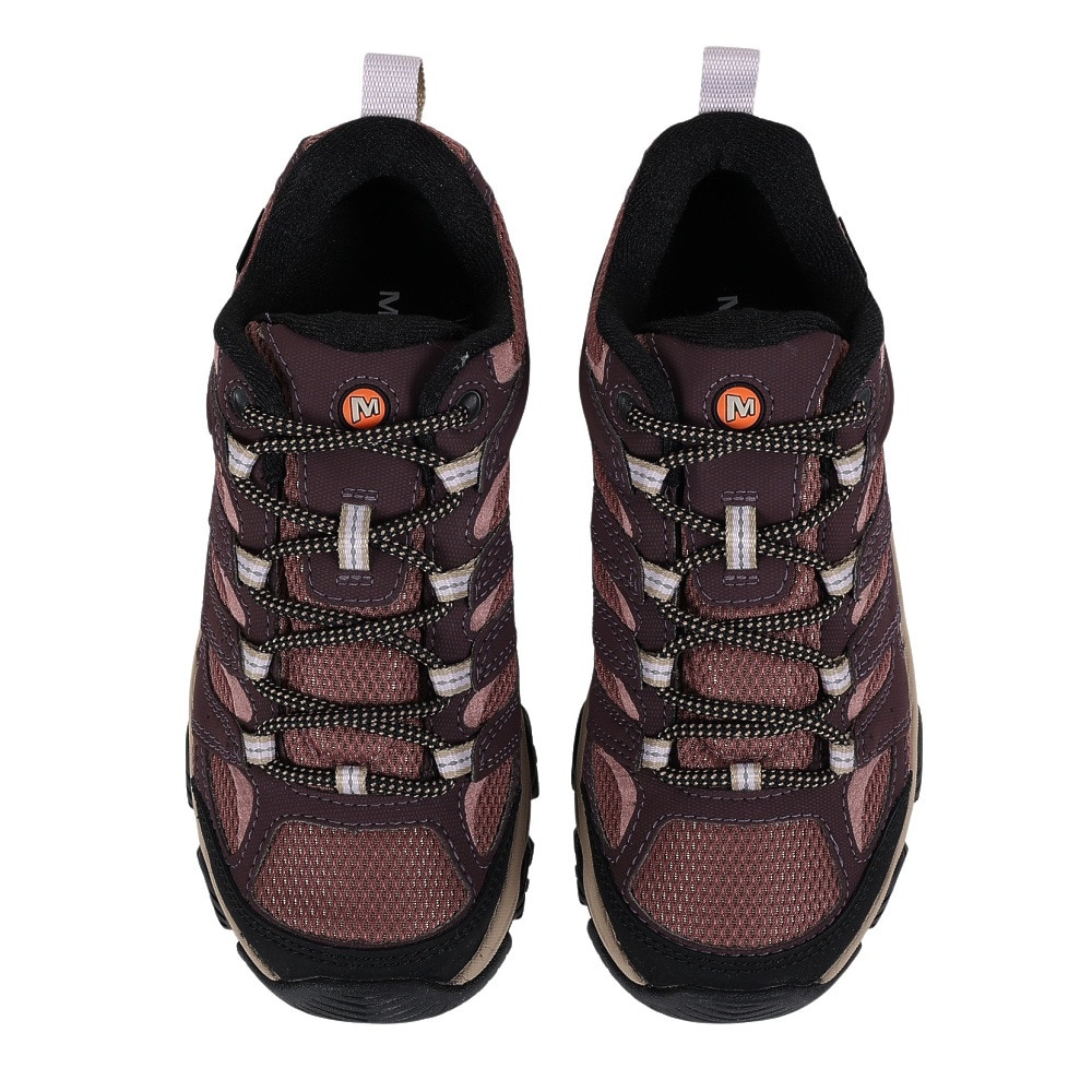 メレル（MERRELL）（レディース）ゴアテックス トレッキングシューズ ローカット 登山靴 モアブ3 SYNTHETIC 500190 BURGUNDY/BURLWOOD ビブラムソール
