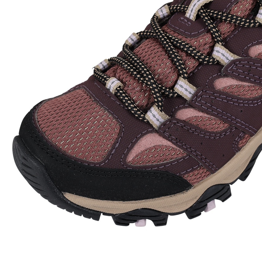 メレル（MERRELL）（レディース）ゴアテックス トレッキングシューズ ローカット 登山靴 モアブ3 SYNTHETIC 500190 BURGUNDY/BURLWOOD ビブラムソール