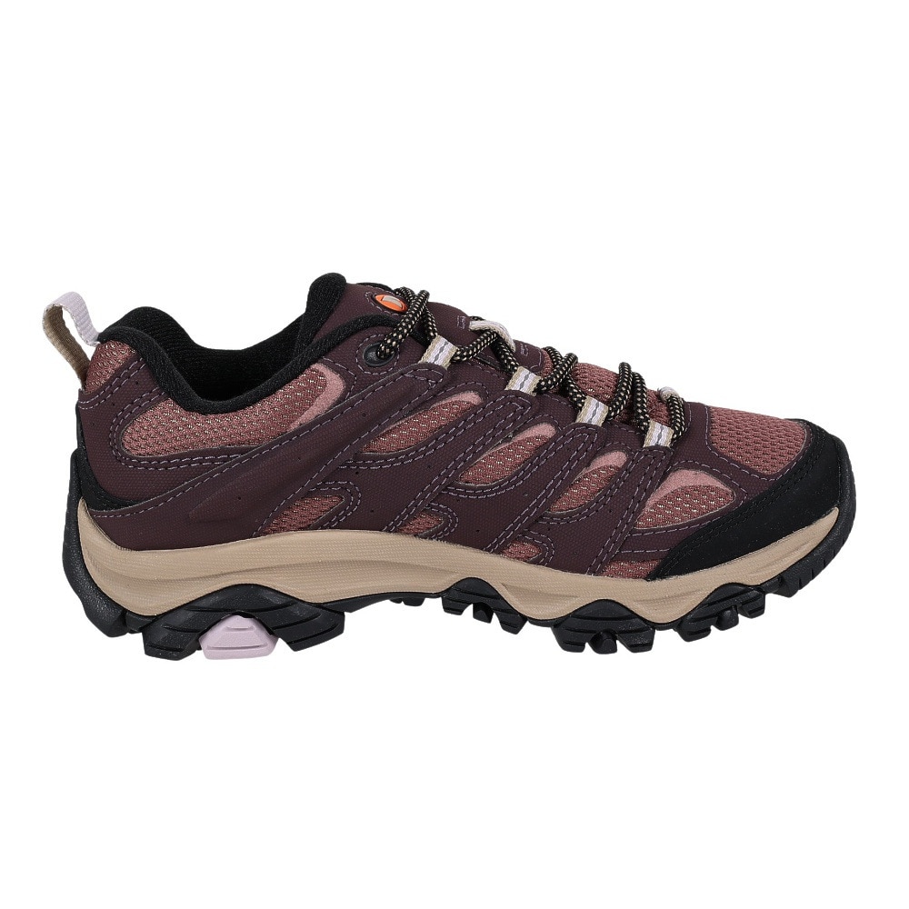メレル（MERRELL）（レディース）ゴアテックス トレッキングシューズ ローカット 登山靴 モアブ3 SYNTHETIC 500190 BURGUNDY/BURLWOOD ビブラムソール