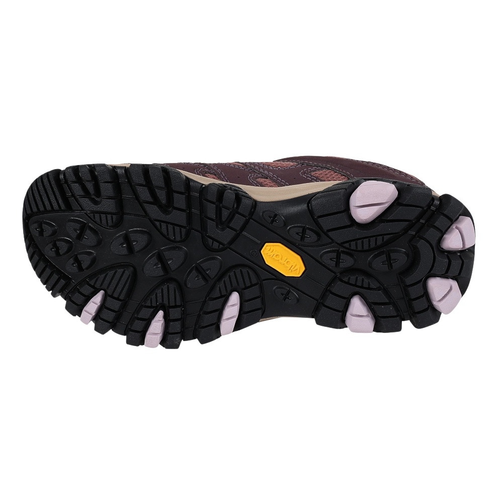 メレル（MERRELL）（レディース）ゴアテックス トレッキングシューズ ローカット 登山靴 モアブ3 SYNTHETIC 500190 BURGUNDY/BURLWOOD ビブラムソール