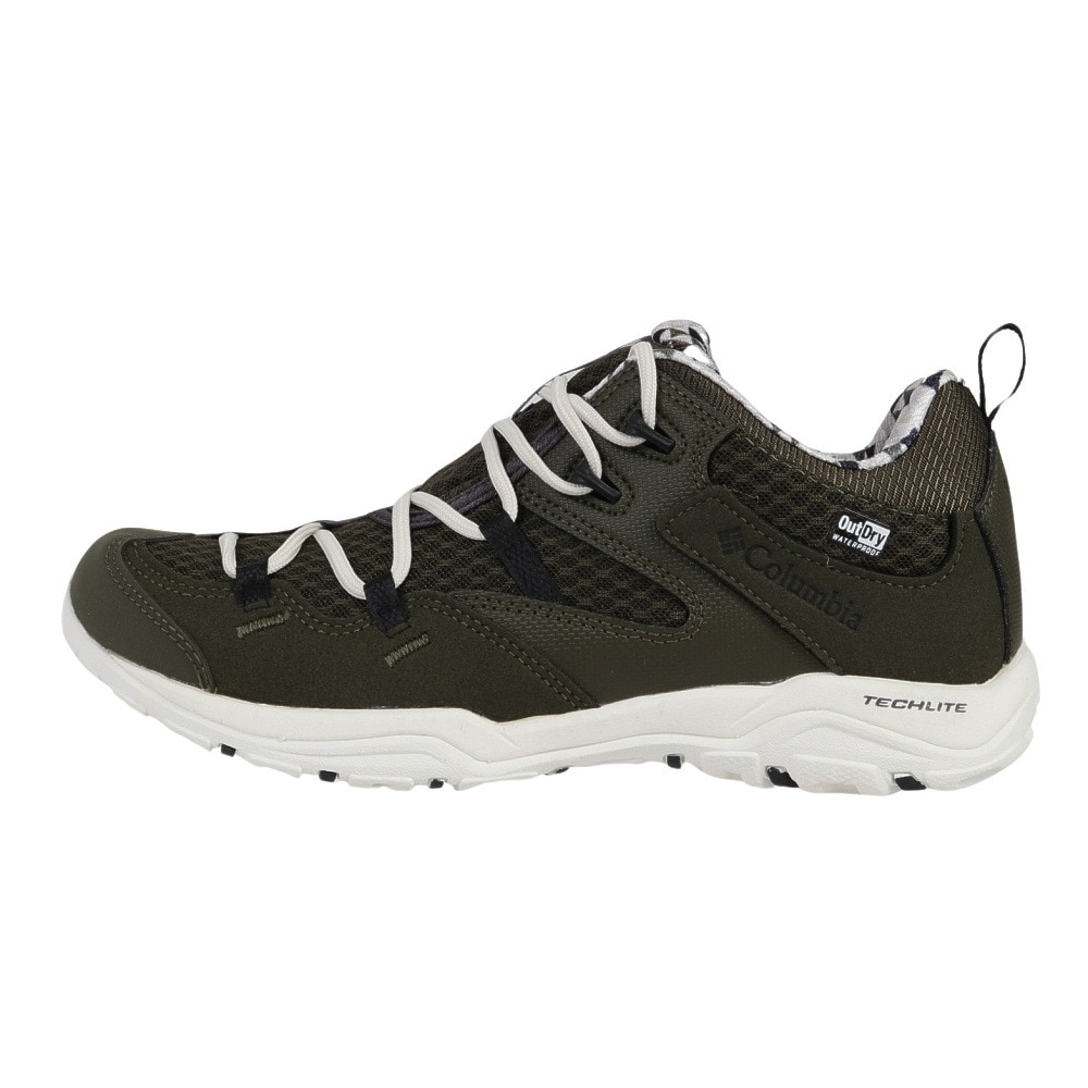 コロンビア（Columbia）（レディース）トレッキングシューズ ローカット 登山靴 セイバー4 ロウアウトドライ Peatmoss YL7462 213 カーキ 防水 透湿 軽量