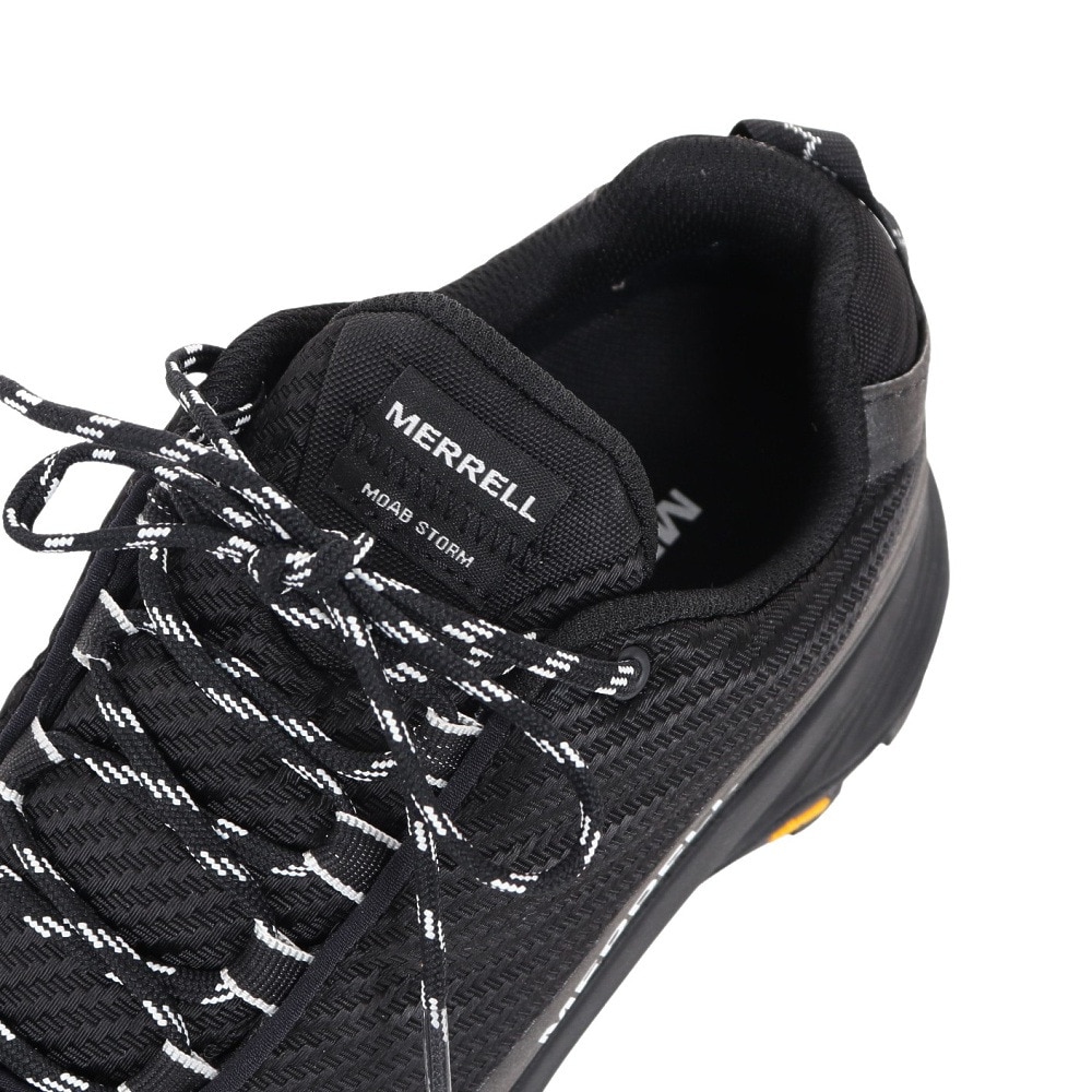 メレル（MERRELL）（レディース）ゴアテックス トレッキングシューズ ローカット 登山靴 モアブ スピード ストーム 067670 BLK ビブラムソール