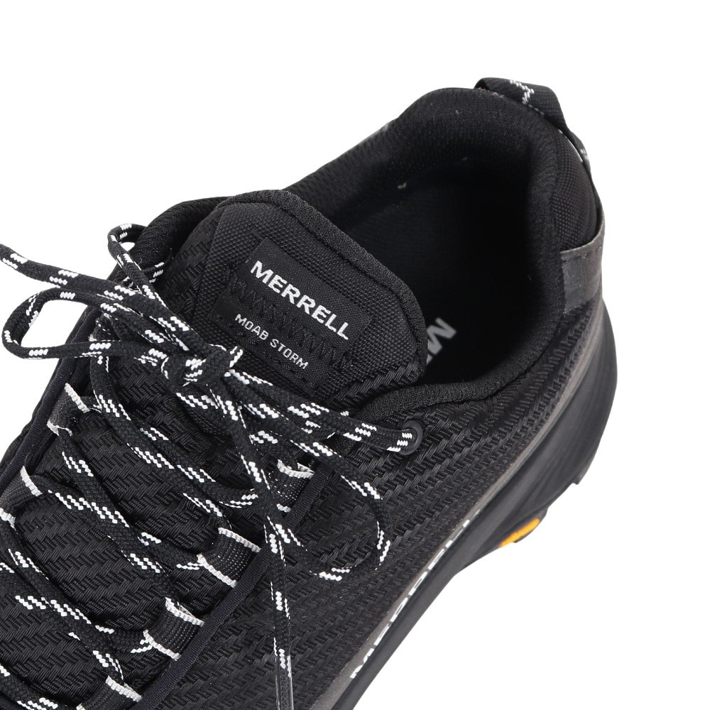 メレル（MERRELL）（レディース）トレッキングシューズ ローカット 登山靴 モアブ スピード ストーム ゴアテックス 067670 BLK ブラック ビブラムソール