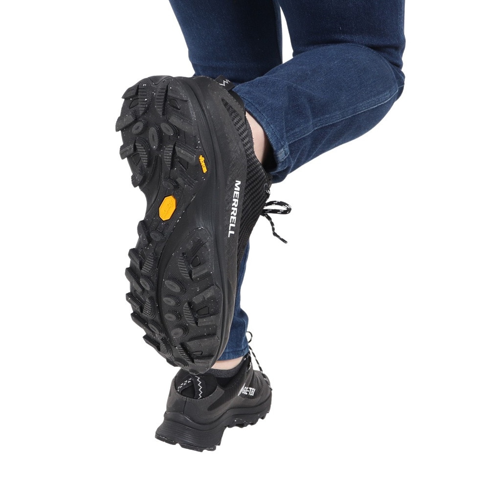 メレル（MERRELL）（レディース）トレッキングシューズ ローカット 登山靴 モアブ スピード ストーム ゴアテックス 067670 BLK ブラック ビブラムソール