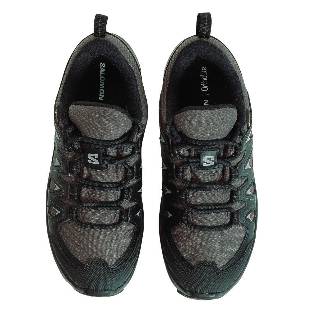 サロモン（SALOMON）（レディース）ゴアテックス トレッキングシューズ ローカット 登山靴 X BRAZE エックス ブレイズ L47180700 MGNT/B グレー