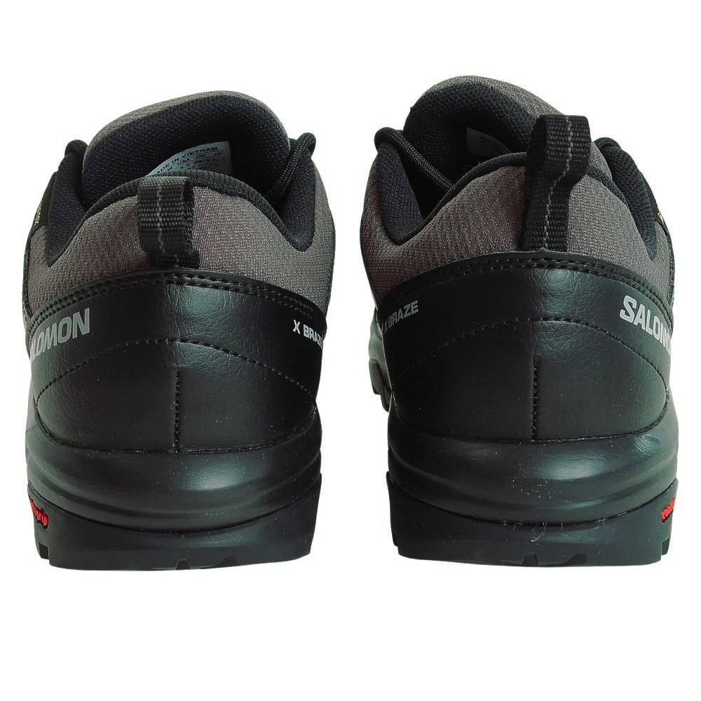 サロモン（SALOMON）（レディース）ゴアテックス トレッキングシューズ ローカット 登山靴 X BRAZE エックス ブレイズ L47180700 MGNT/B グレー