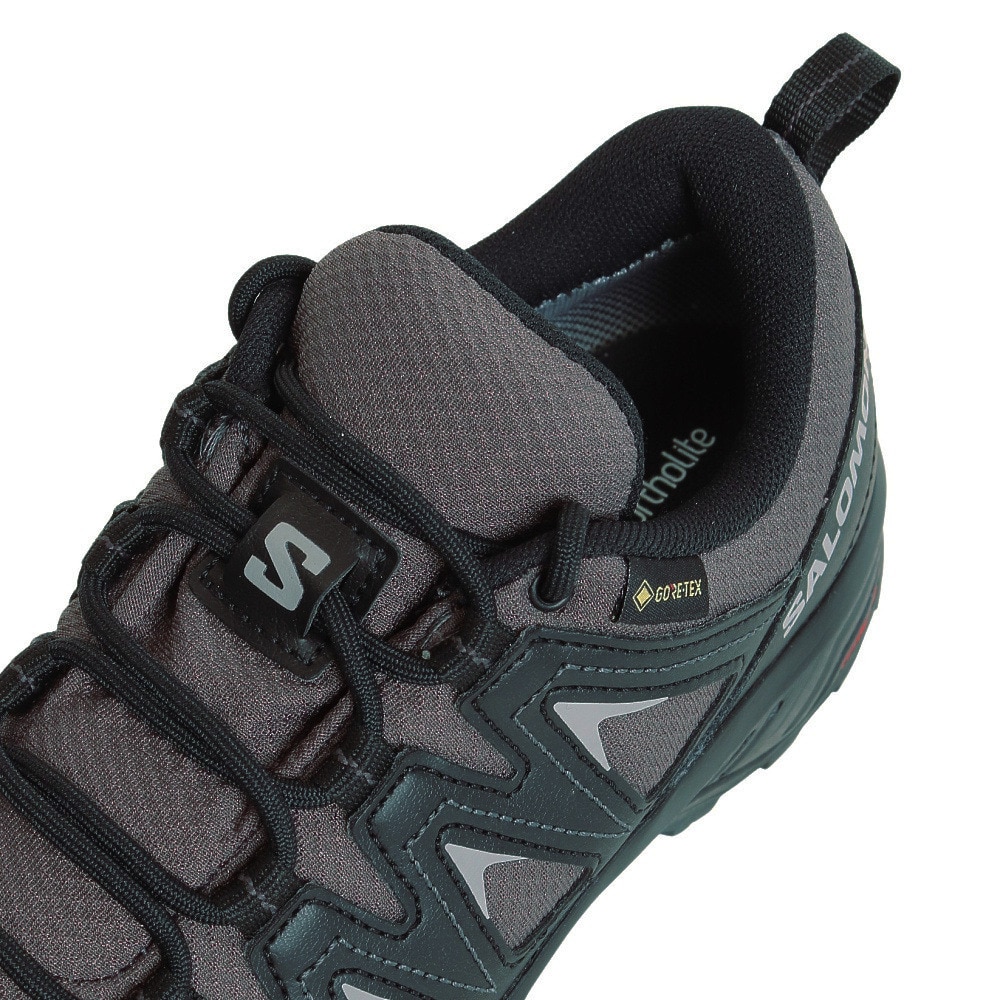 サロモン（SALOMON）（レディース）ゴアテックス トレッキングシューズ ローカット 登山靴 X BRAZE エックス ブレイズ L47180700 MGNT/B グレー