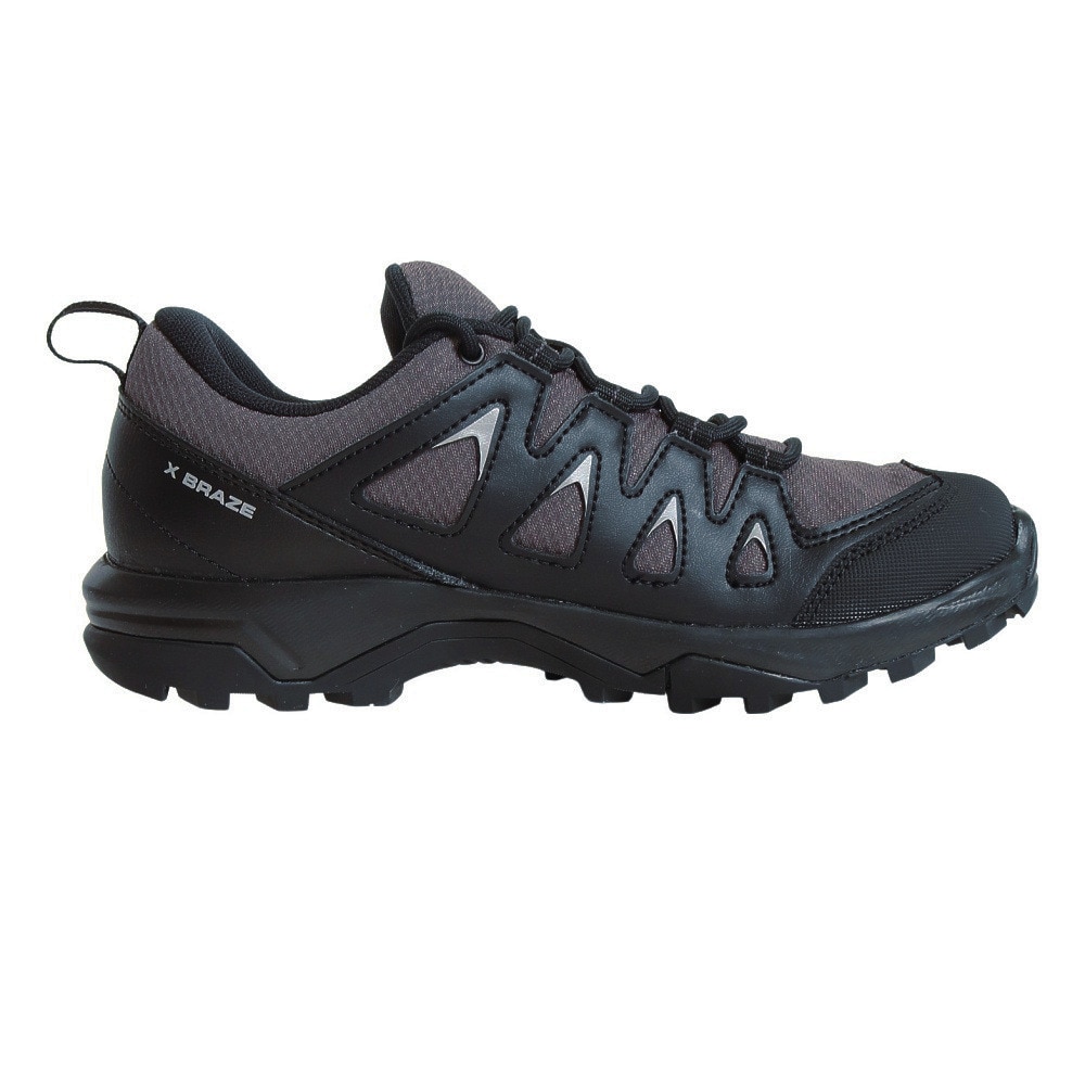 サロモン（SALOMON）（レディース）トレッキングシューズ ローカット 登山靴 X BRAZE エックス ブレイズ ゴアテックス L47180700 MGNT/B グレー