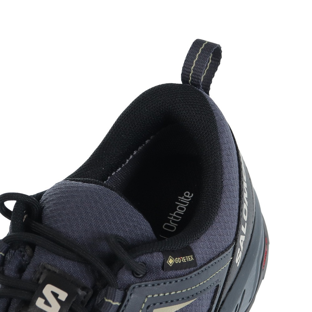 サロモン（SALOMON）（レディース）トレッキングシューズ ローカット 登山靴 X BRAZE ゴアテックス W INDIA L47180800 グレー