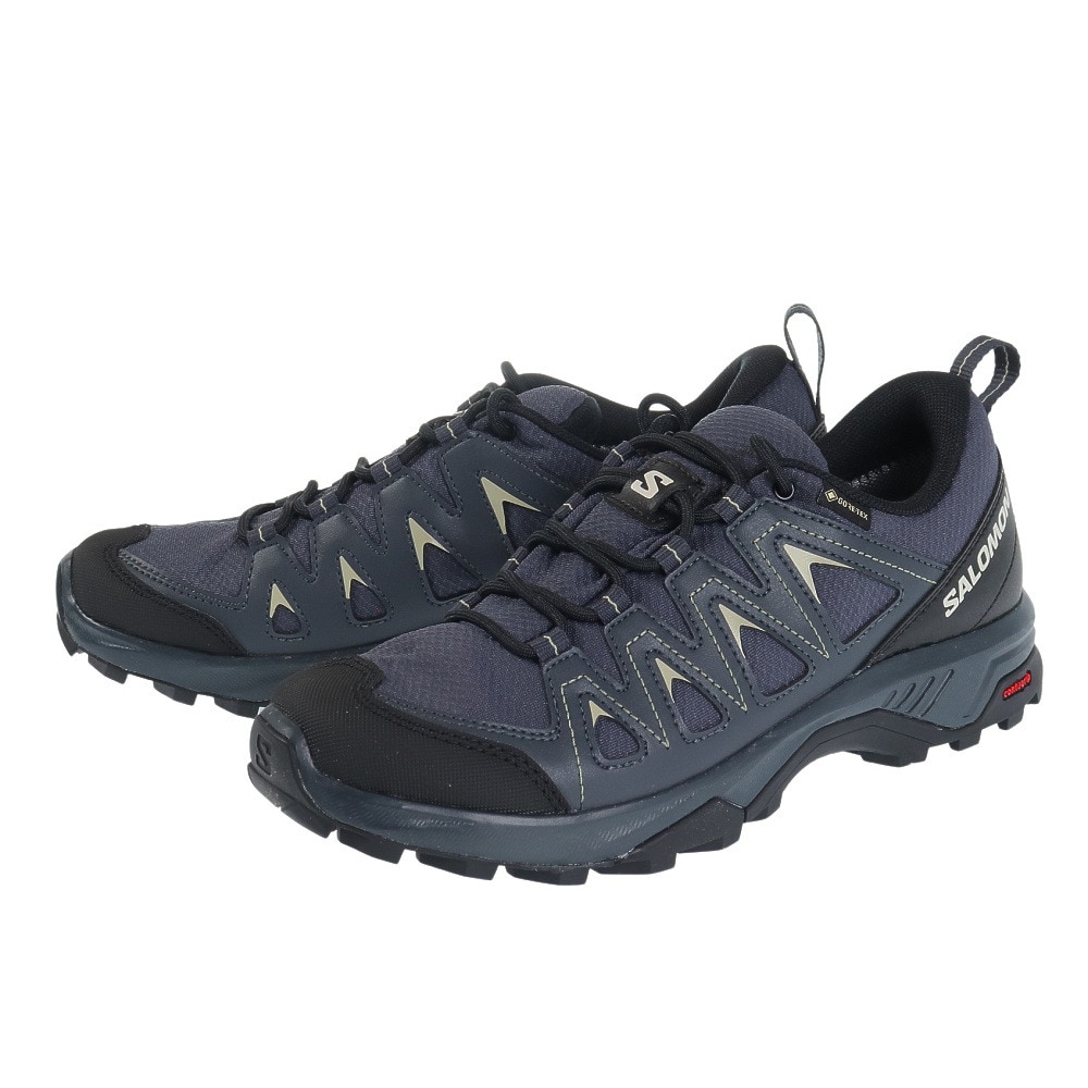 サロモン（SALOMON）（レディース）トレッキングシューズ ローカット 登山靴 X BRAZE ゴアテックス W INDIA L47180800 グレー