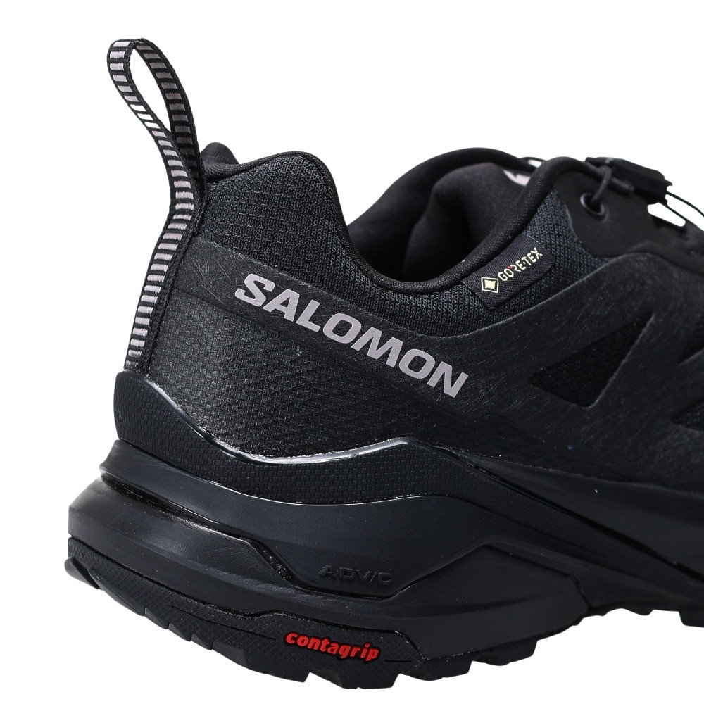 サロモン（SALOMON）（レディース）トレッキングシューズ ローカット 登山靴 X-ADVENTURE ゴアテックス W BL L47321800  ブラック