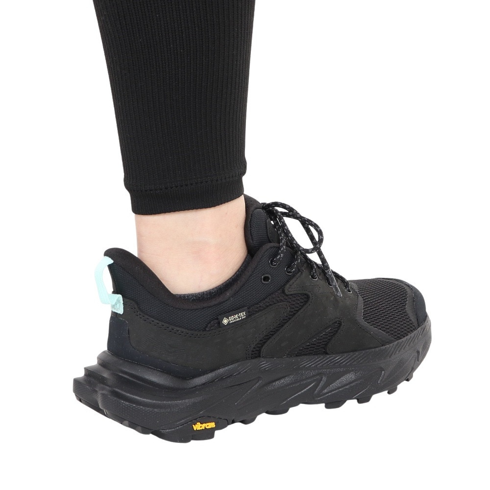 ホカ（HOKA）（レディース）ゴアテックス トレッキングシューズ ローカット 登山靴 アナカパ 2 ロー GTX 1142830-BBLC ブラック