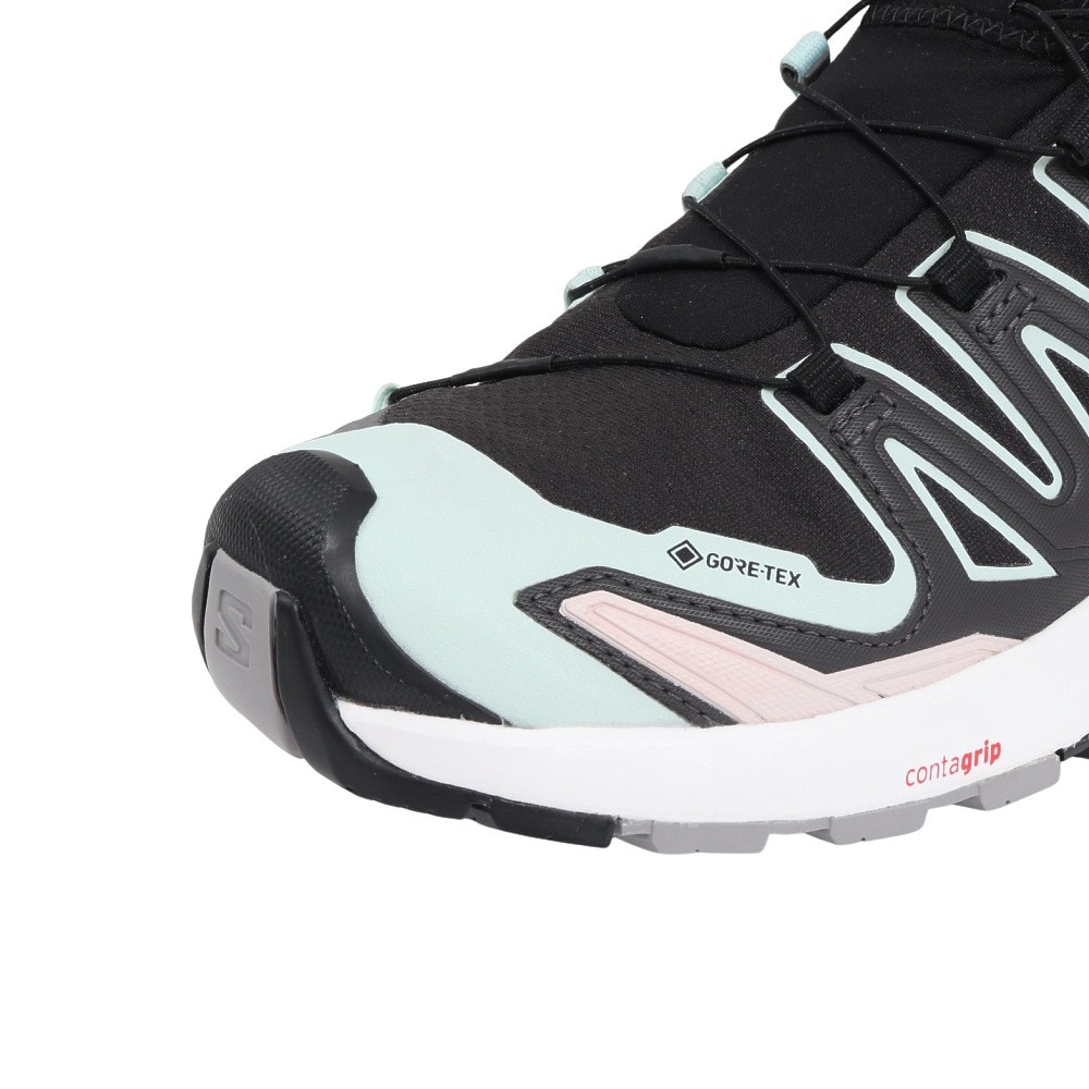 サロモン（SALOMON）（レディース）ゴアテックス トレッキングシューズ ローカット 登山靴 XA PRO 3D V9 GORE-TEX L47119100 ブラック