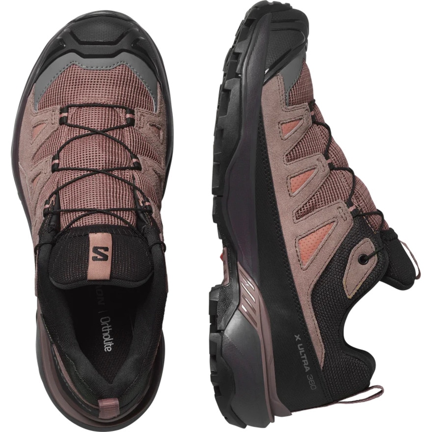 サロモン（SALOMON）（レディース）トレッキングシューズ ローカット 登山靴×ULTRA 360 レザー ゴアテックス L47571500