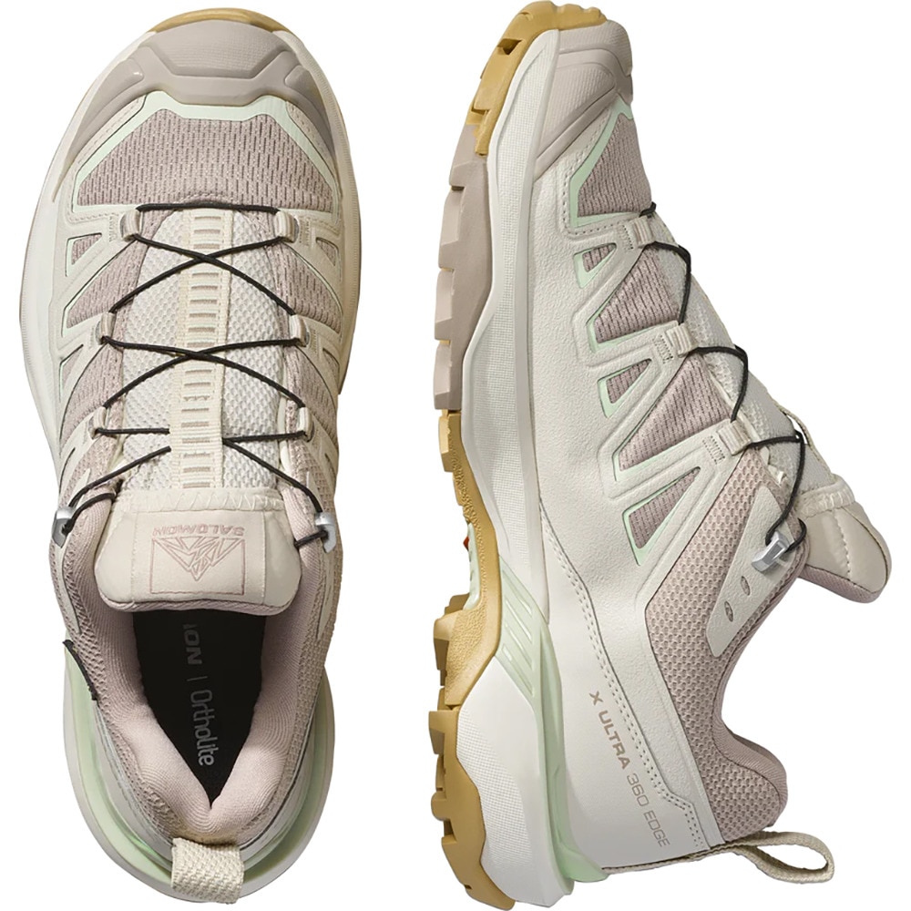 サロモン（SALOMON）（レディース）トレッキングシューズ X ULTRA 360 EDGE GORE-TEX L47817000 ベージュ