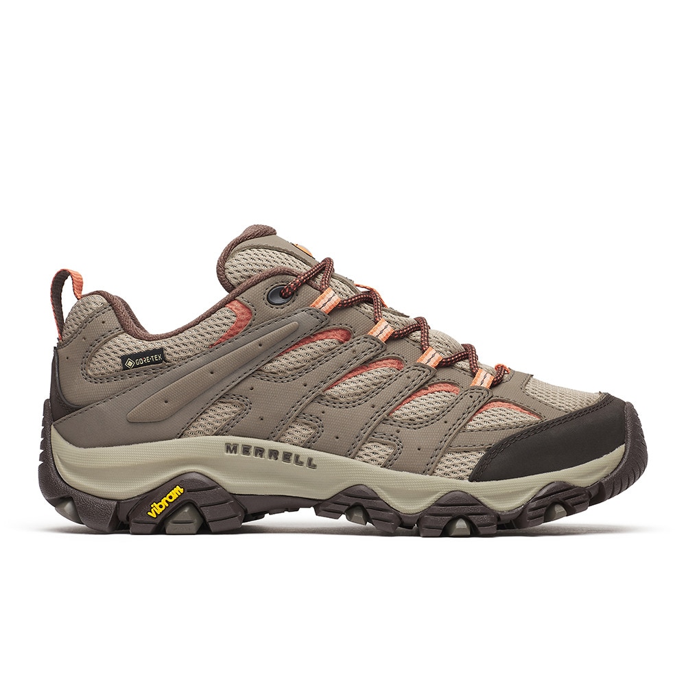 メレル（MERRELL）（レディース）トレッキングシューズ ローカット 登山靴 モアブ 3 シンセティック ゴアテックス ワイド 500644W BUNGEE CORD ベージュ