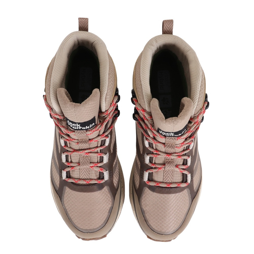 ジャックウルフスキン（JackWolfskin）（レディース）トレッキングシューズ ミドルカット 登山靴 テラベンチャー テキサポール MID W 4049991-5294 ベージュ
