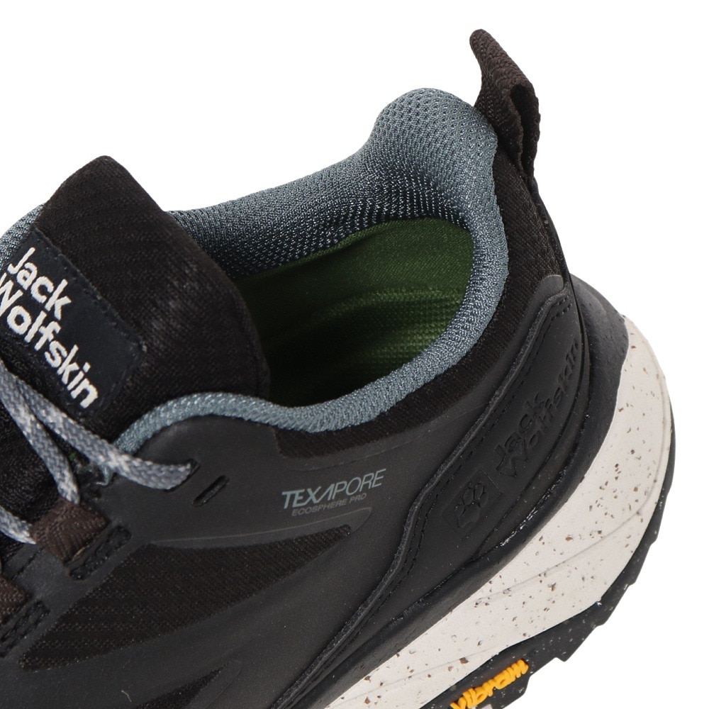 ジャックウルフスキン（JackWolfskin）（レディース）トレッキングシューズ ローカット 登山靴 テラベンチャー テキサポール 4051631-6364 グレー 防水 透湿 