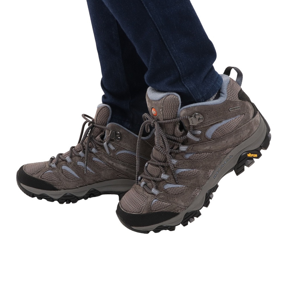 メレル（MERRELL）（レディース）トレッキングシューズ ハイカット 登山靴 MOAB3 MID WP WIDE 500162W GRANITE  アウトドア・キャンプ用品はエルブレス