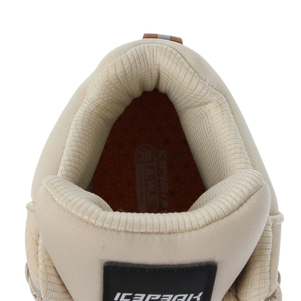 アイスピーク（ICEPEAK）（レディース）アウトドアシューズ ハイカット AKAA MS 75286 055 ベージュ 防水シューズ ハイキング