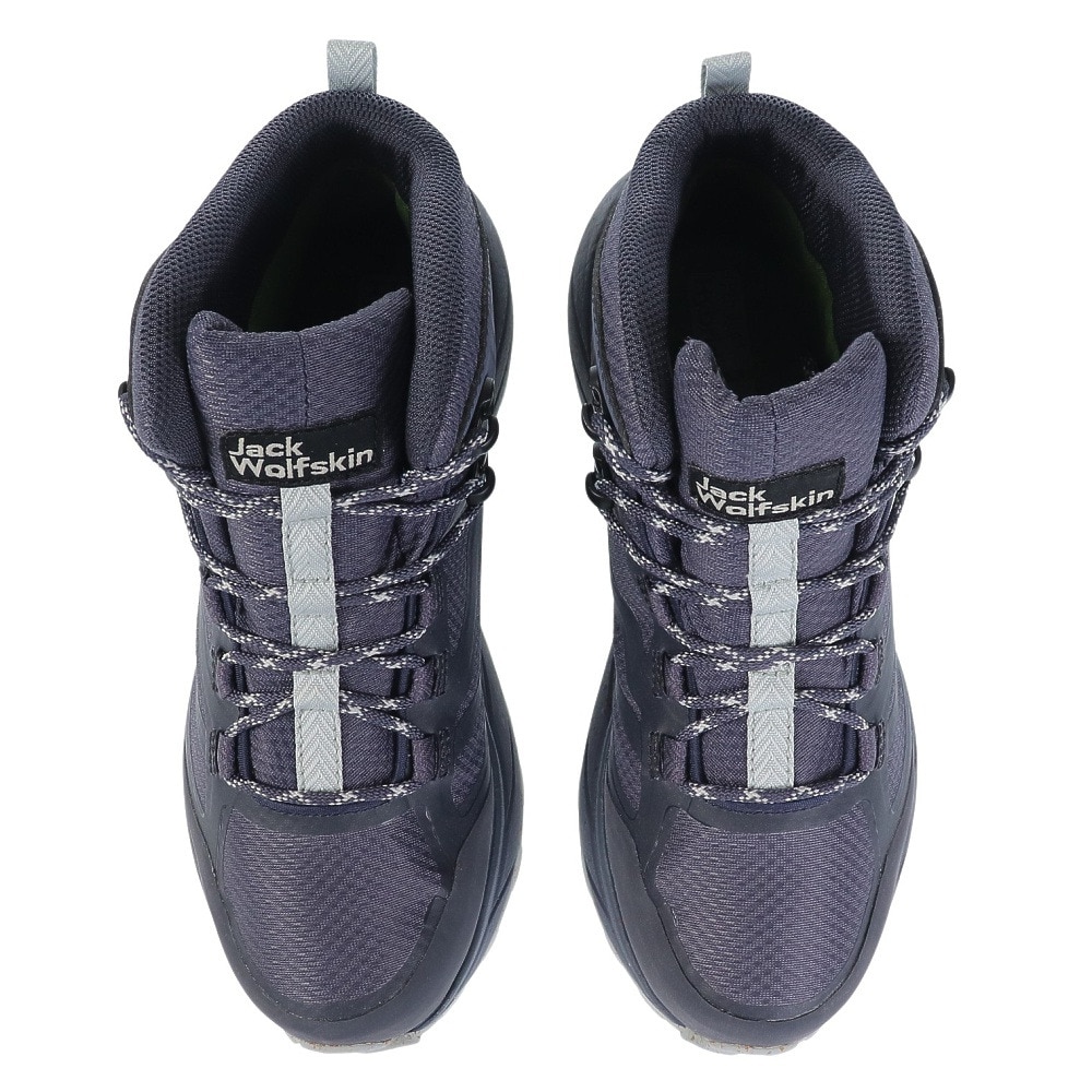 ジャックウルフスキン（JackWolfskin）（レディース）トレッキングシューズ ミドルカット 登山靴 テラベンチャー テキサポール MID W 4049991-6179 ネイビー