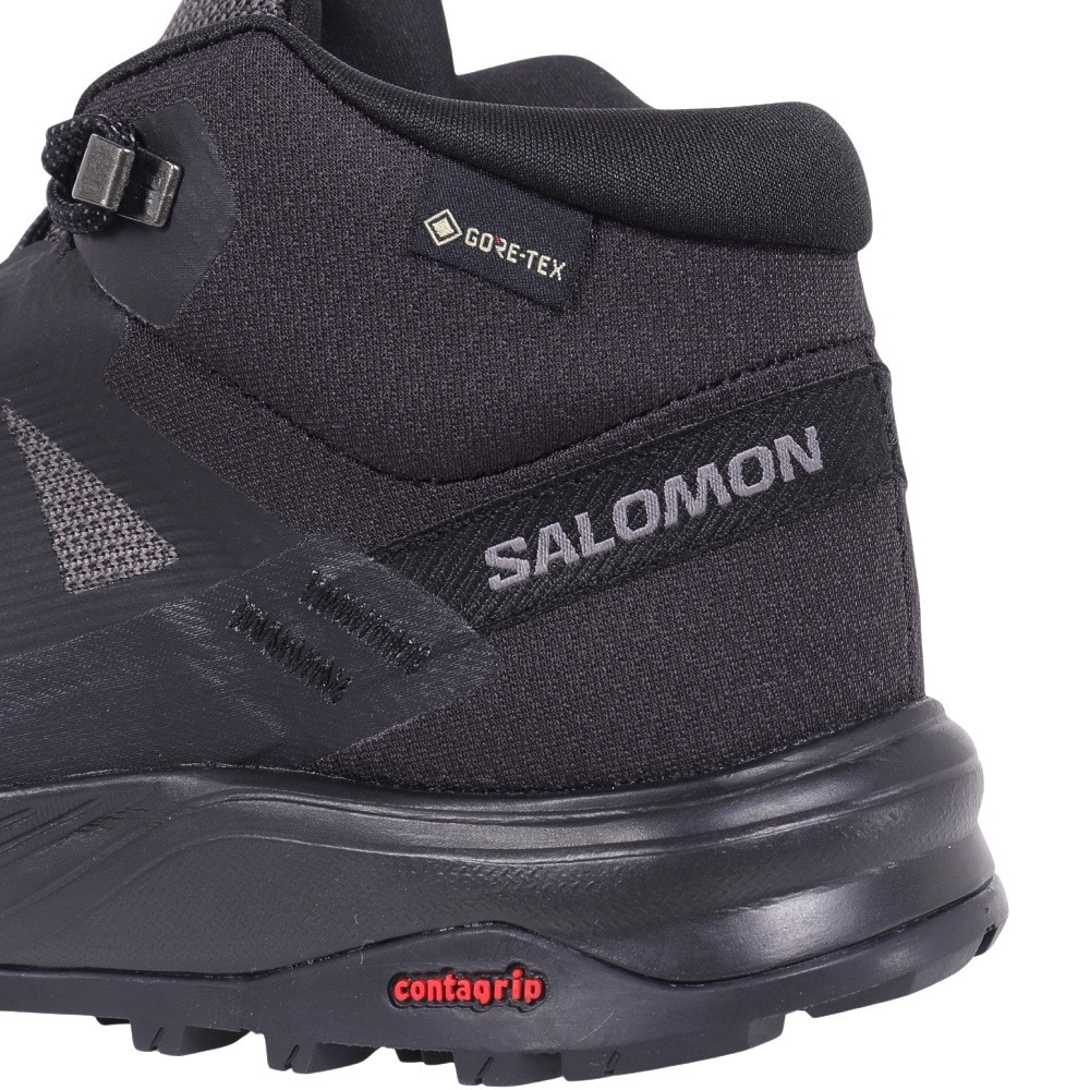 サロモン（SALOMON）（レディース）ゴアテックス トレッキングシューズ 登山靴 アウトライズ ミッド OUTRISE MID GORE-TEX W L47160500