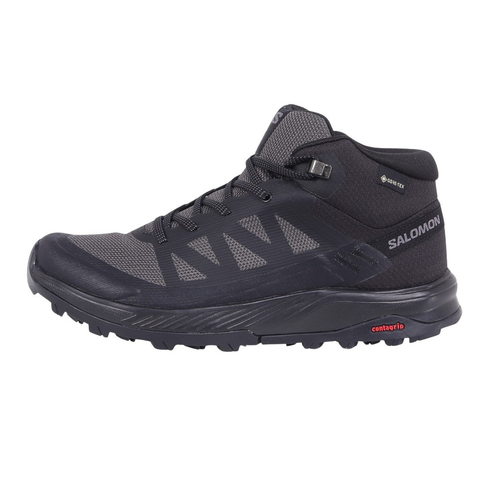 サロモン（SALOMON）（レディース）ゴアテックス トレッキングシューズ 登山靴 アウトライズ ミッド OUTRISE MID GORE-TEX W L47160500