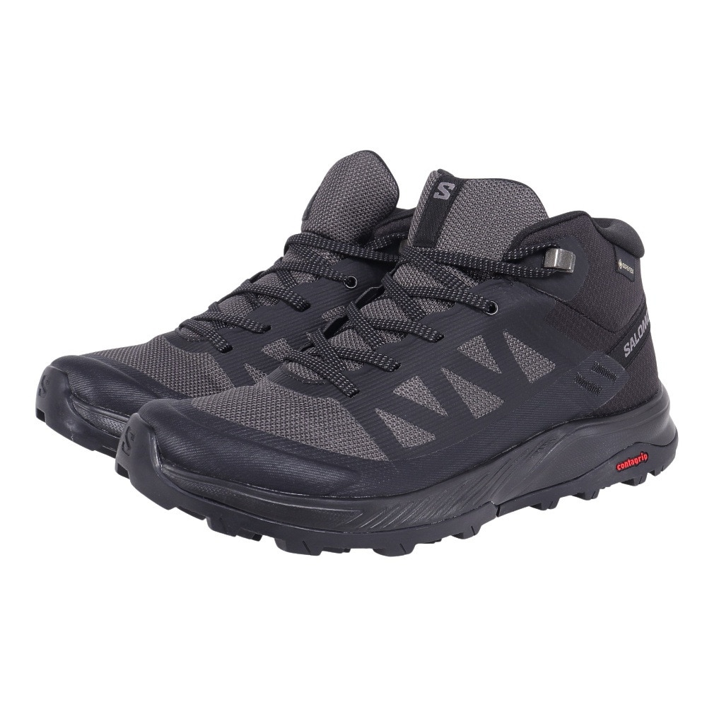 サロモン（SALOMON）（レディース）ゴアテックス トレッキングシューズ 登山靴 アウトライズ ミッド OUTRISE MID GORE-TEX W L47160500