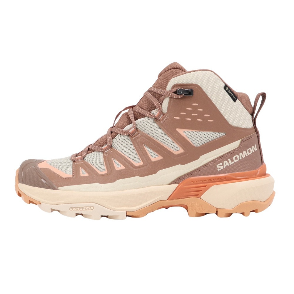 サロモン（SALOMON）（レディース）ゴアテックス トレッキングシューズ ハイカット 登山靴 エックスウルトラ 360 エッジ ミッド GORE-TEX W L47462700