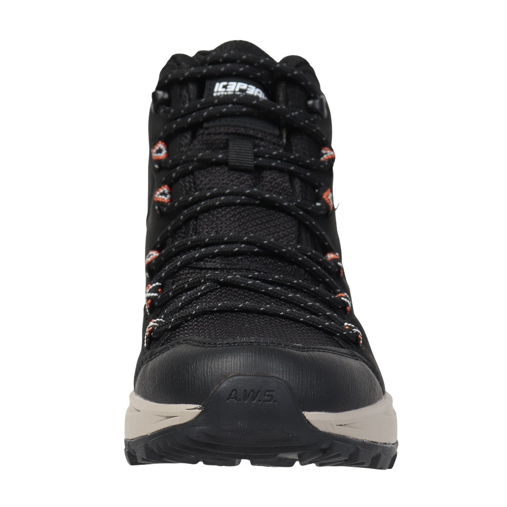 アイスピーク（ICEPEAK）（レディース）トレッキングシューズ ハイカット 登山靴 ANSIO MS 75284 100 990 ブラック 防水シューズ XEBIO限定モデル