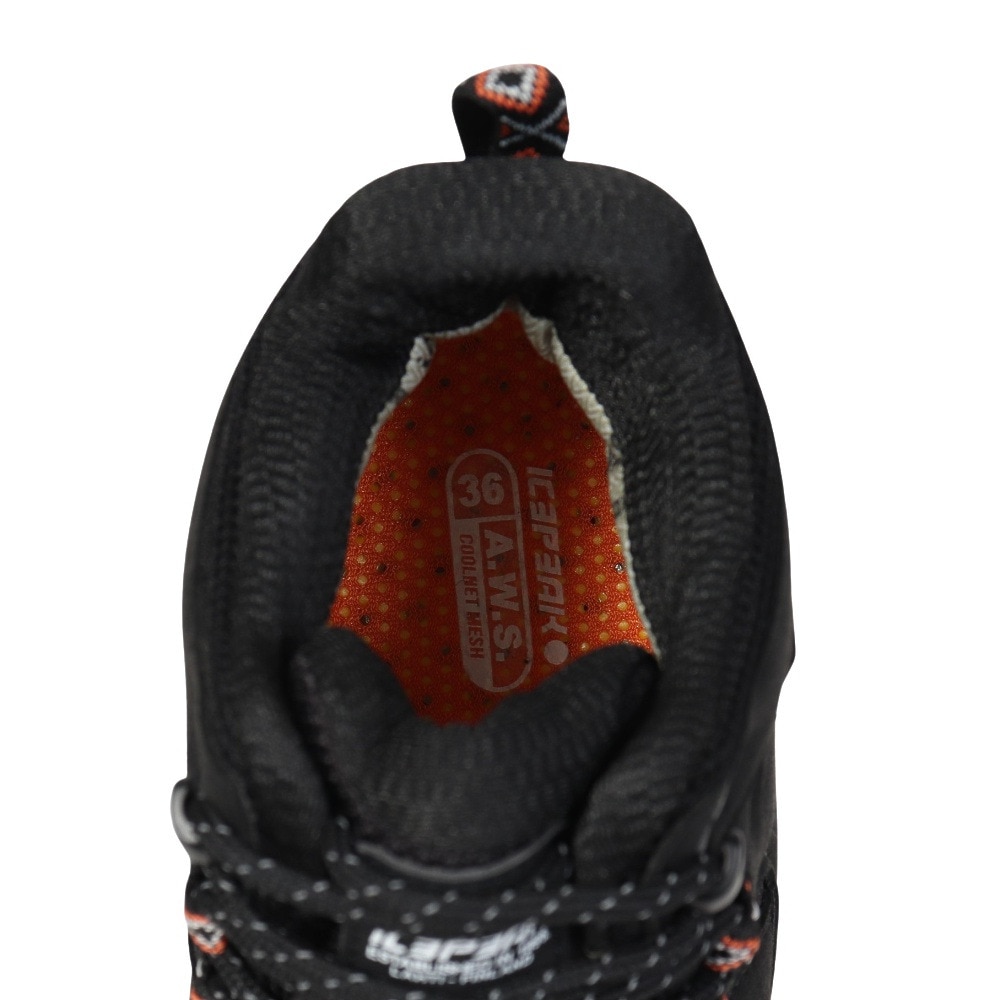 アイスピーク（ICEPEAK）（レディース）トレッキングシューズ ハイカット 登山靴 ANSIO MS 75284 100 990 ブラック 防水シューズ XEBIO限定モデル