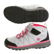 コロンビア（Columbia）（キッズ）トレッキングシューズ ファイヤーキャンプ ミッド YY3886 060 ライトグレー 防水トレッキング 登山 アウトドア