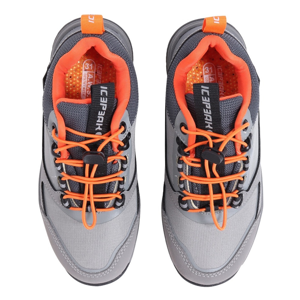 アイスピーク（ICEPEAK）（キッズ）ジュニア 子供用 アウトドアシューズ ADOUR2 72211 261 グレー 防水シューズ ハイキング 耐久性