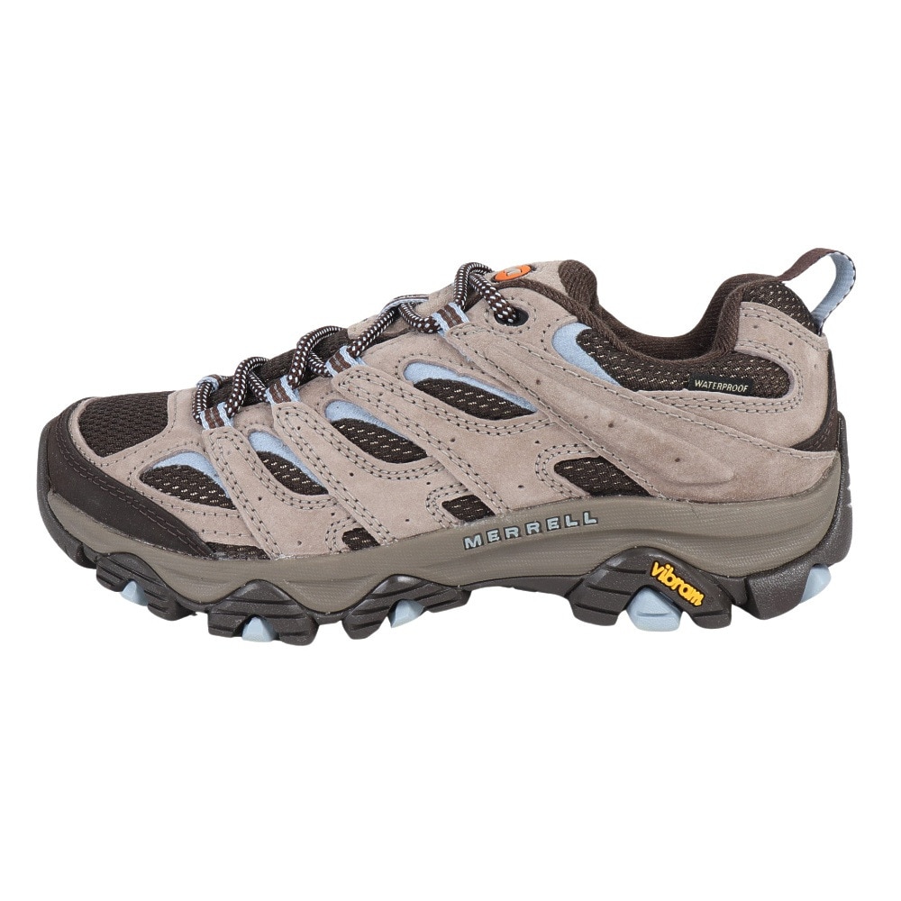 メレル（MERRELL）（レディース）ローカット シューズ MOAB3 WP WIDE 035856W BRINDLE トレッキングシューズ 登山靴 モアブ3