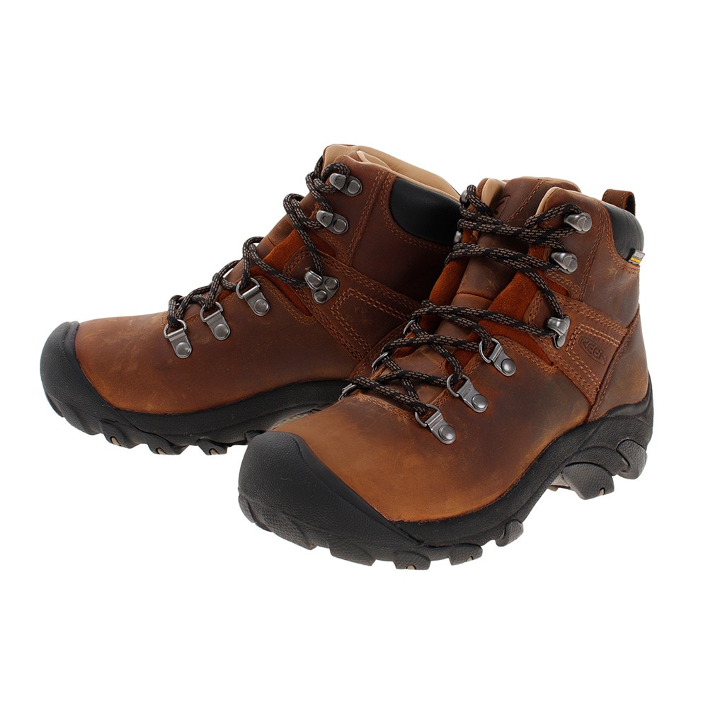 WOMENs 23.5cm  キーン ピレニーズ PYRENEES レザー トレッキングシューズ KEEN 1004156 Syrup ブラウン系