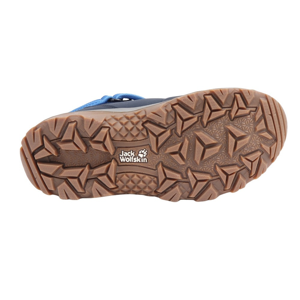 ジャックウルフスキン（JackWolfskin）（キッズ）ジュニア ブーツ ヴォージョーシェル テキサポール ミッド 4054091-C0411 ブルー 防水ブーツ