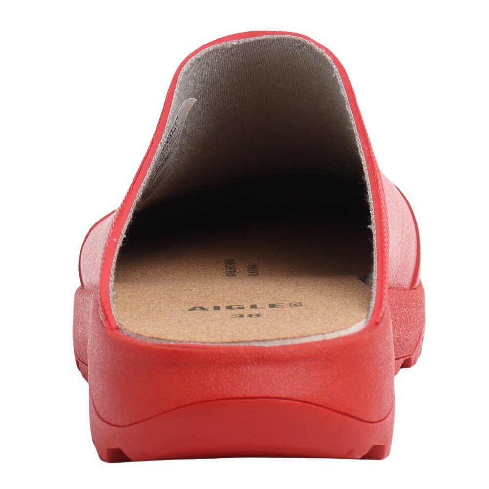 エーグル（AIGLE）（レディース）ラバーサンダル コーレイ クロッグ サンダル ZZFS063-001 レッド 防水 耐久性 ゴム製