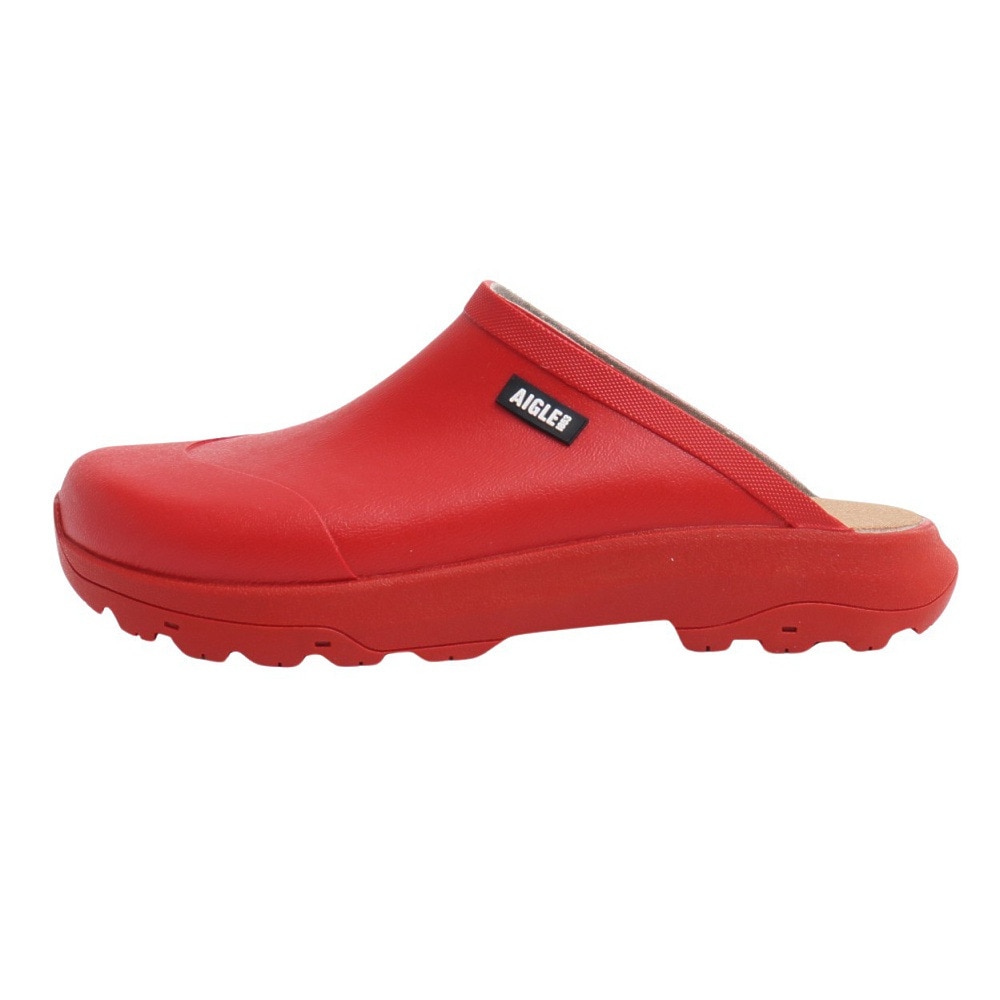 エーグル（AIGLE）（レディース）ラバーサンダル コーレイ クロッグ サンダル ZZFS063-001 レッド 防水 耐久性 ゴム製