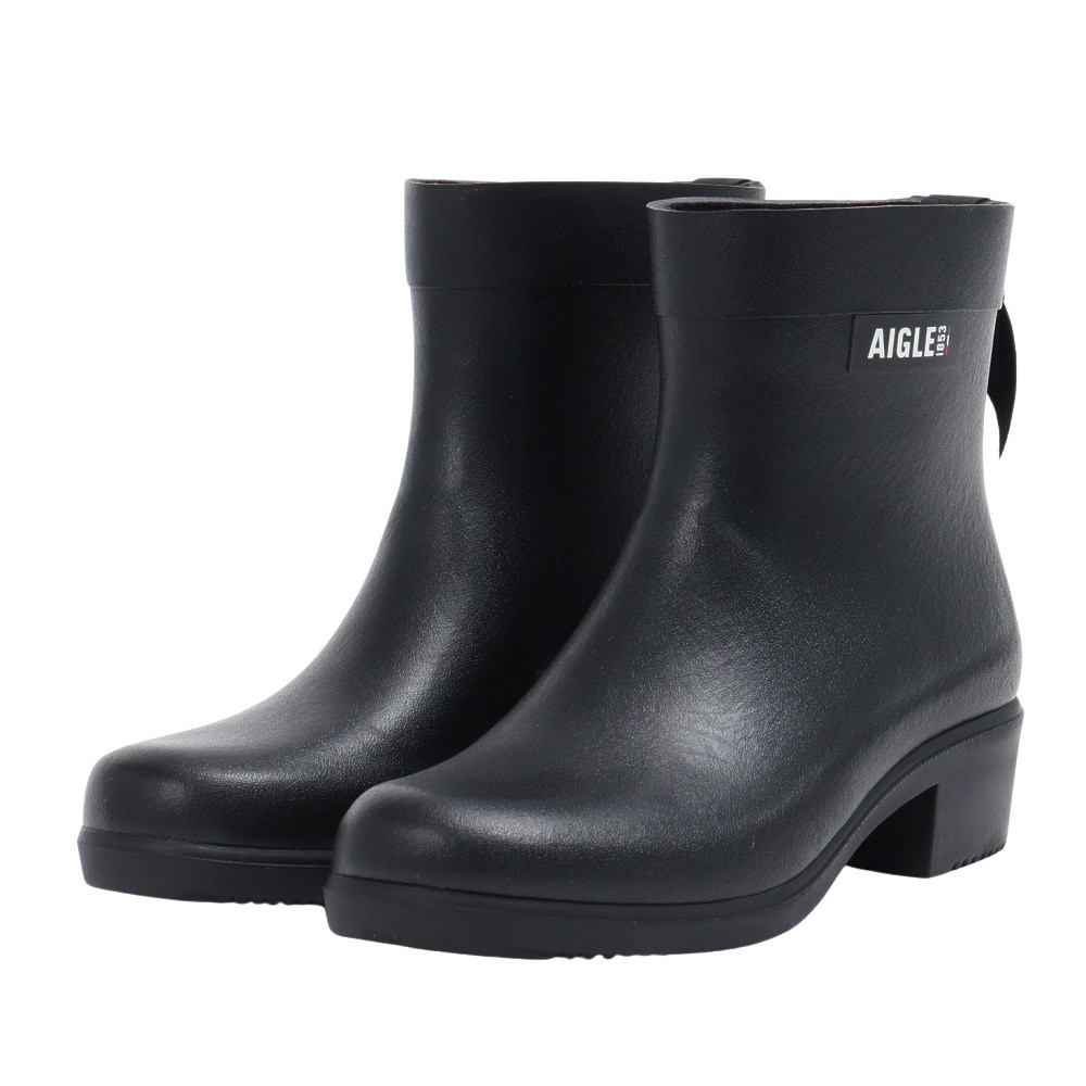 エーグル（AIGLE）（レディース）ミリカ ボッティロン ラバーブーツ ZZFNB28-001 ブラック レインブーツ 防水 耐久性 ハンドメイド