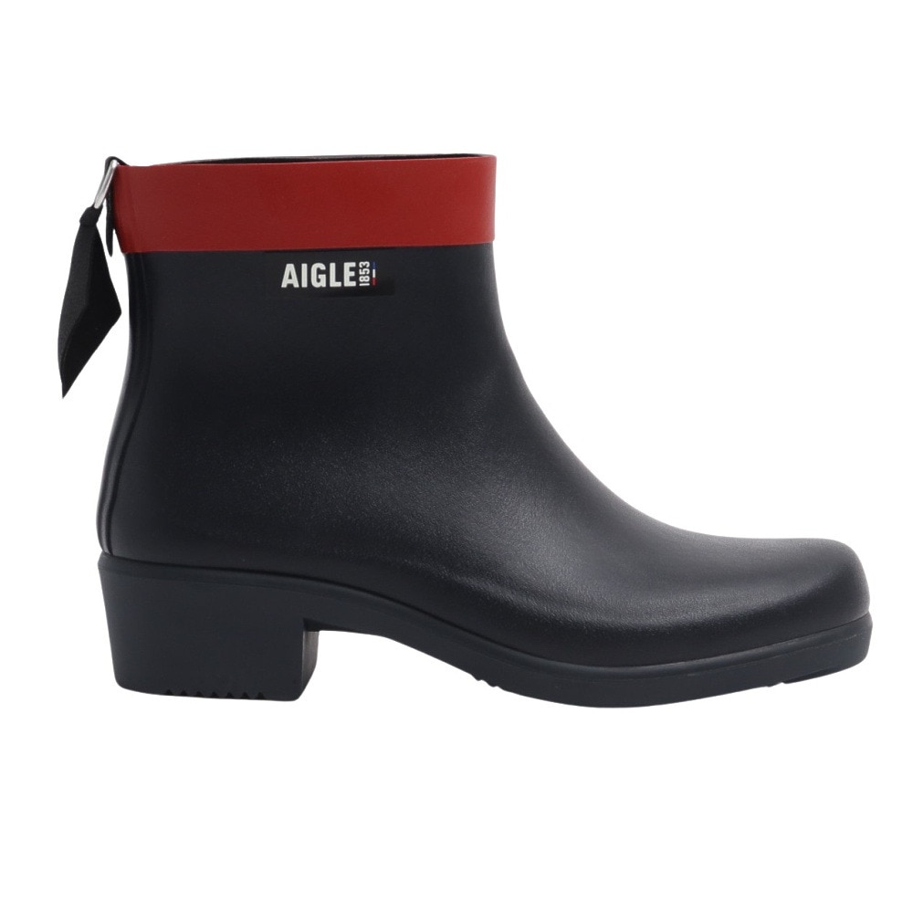 エーグル（AIGLE）（レディース）ミリカ ボッティロン ラバーブーツ ZZFNB28-003 ネイビー×レッド レインブーツ 防水 耐水性 ハンドメイド