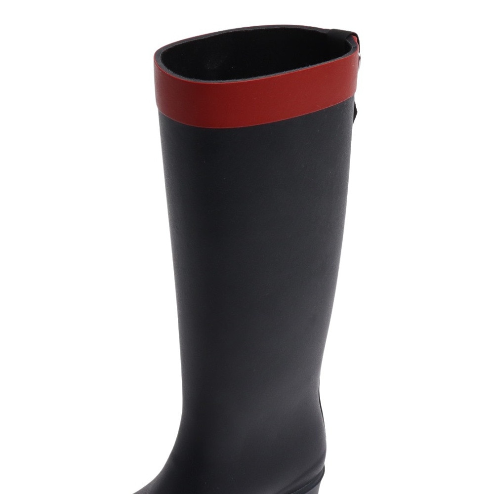エーグル（AIGLE）（レディース）ミリカ ラバーブーツ ZZFNB66-002 ネイビー×レッド レインブーツ ロングブーツ 防水 耐久性