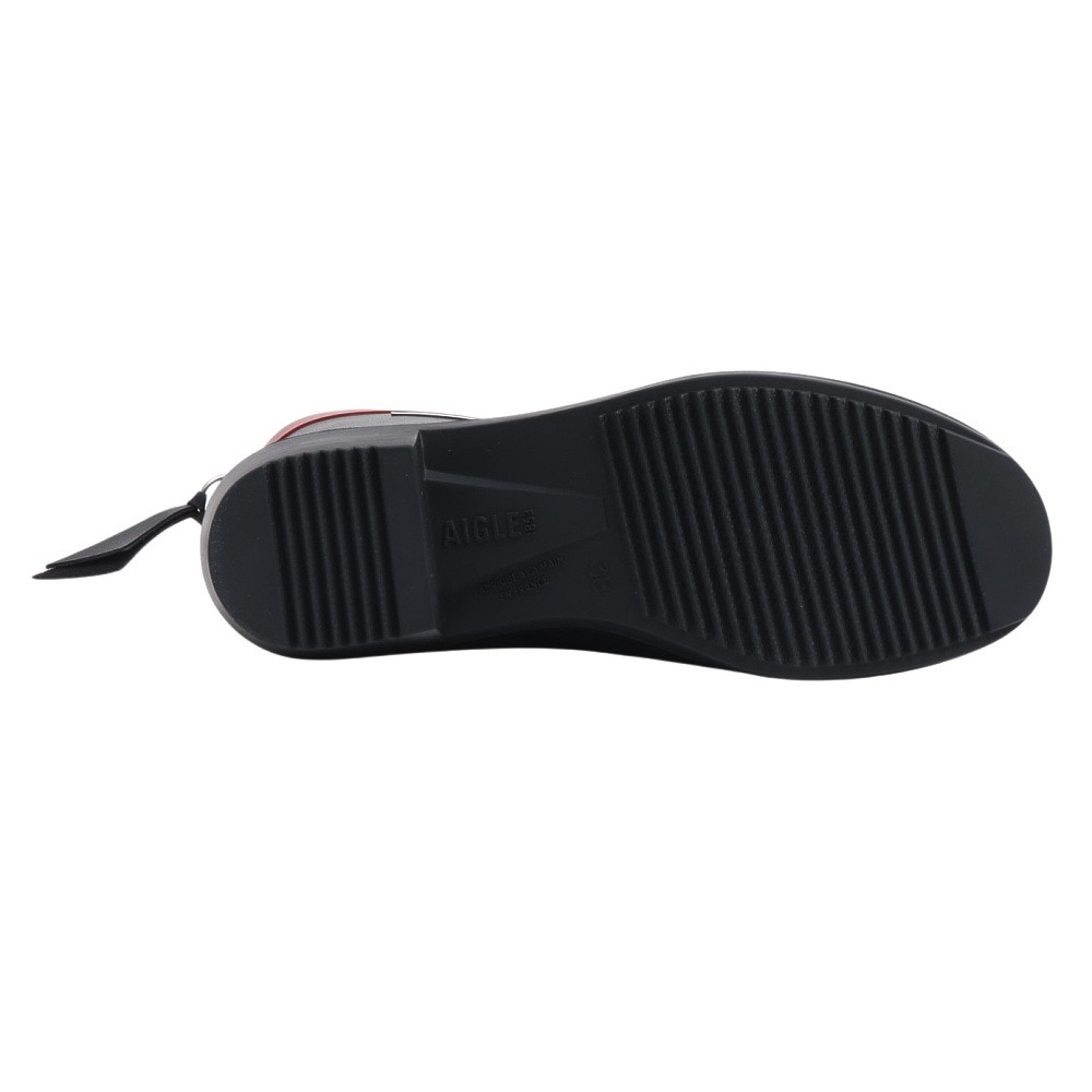 エーグル（AIGLE）（レディース）ミリカ ミッド ラバーブーツ ZZFNB67-002 ネイビー×レッド レインブーツ 防水 耐水 ハンドメイド