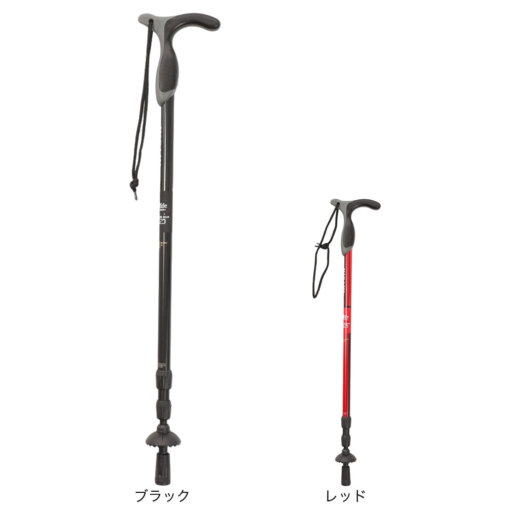 キザキ（KIZAKI）（メンズ）ナチュライフ ブラック KTBJ-X120T BLK トレッキングポール 登山 アウトドア ウォーキング ストック