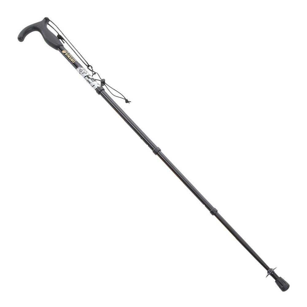 シナノ（SINANO）（メンズ）トレッキングポール ステッキタイプ 4C-R BK 4CR ストック 登山