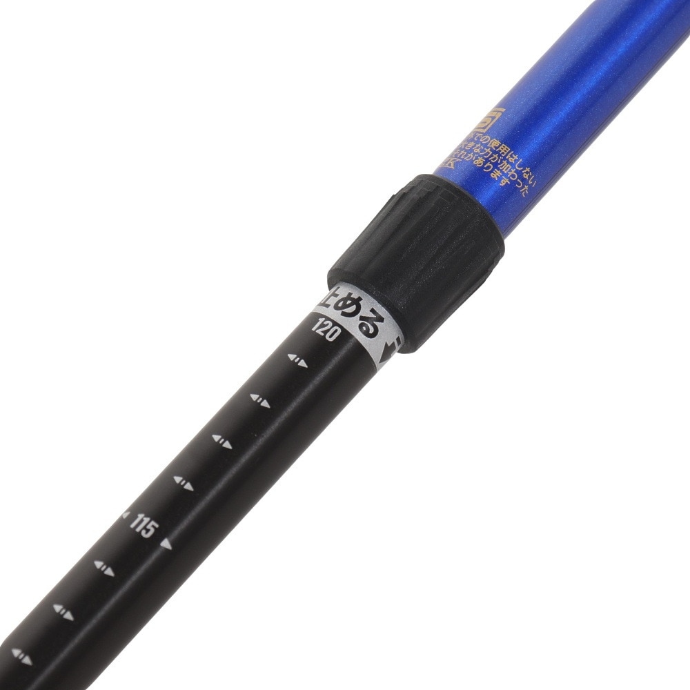 キザキ（KIZAKI）（メンズ）トレッキングポール 3段ステッキ 120 KTBC-X120I NVY ネイビー ストック 登山