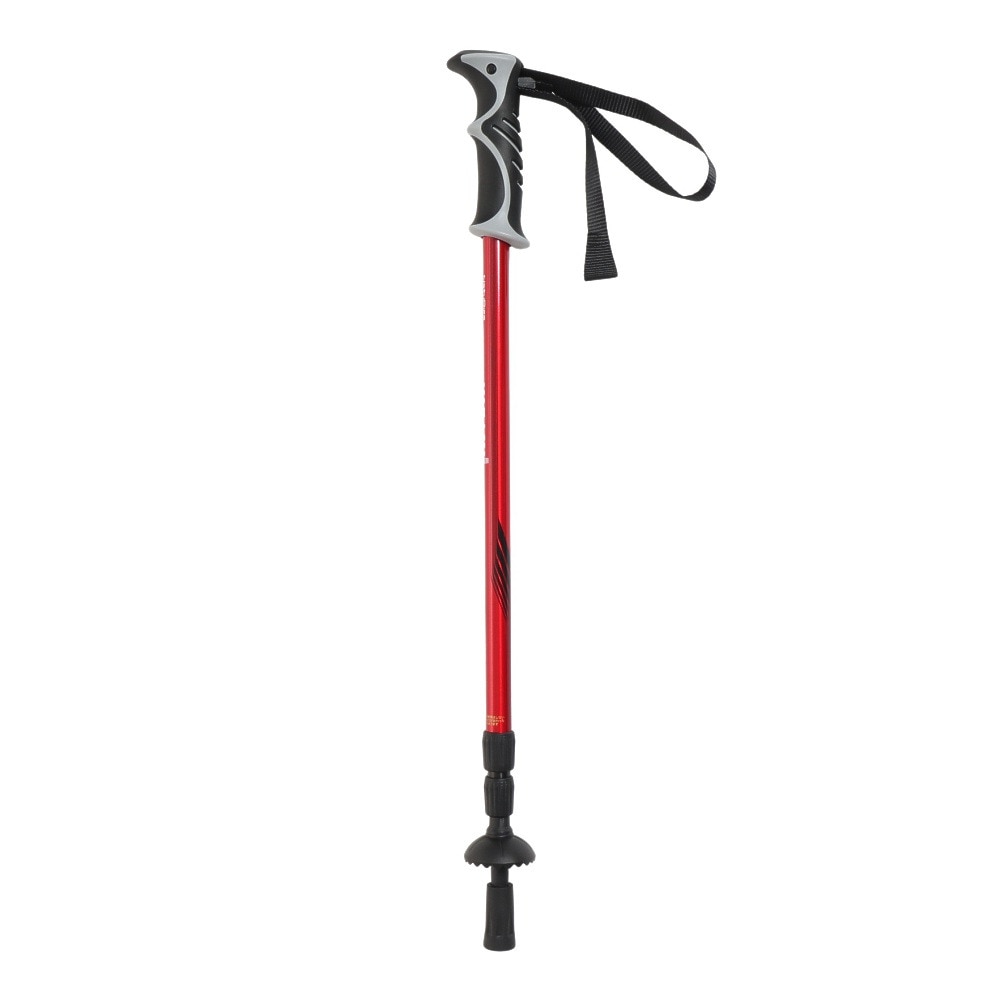 キザキ（KIZAKI）（メンズ、レディース）トレッキングポール 3段ステッキ 120 KTBC-X120I RED レッド ストック 登山
