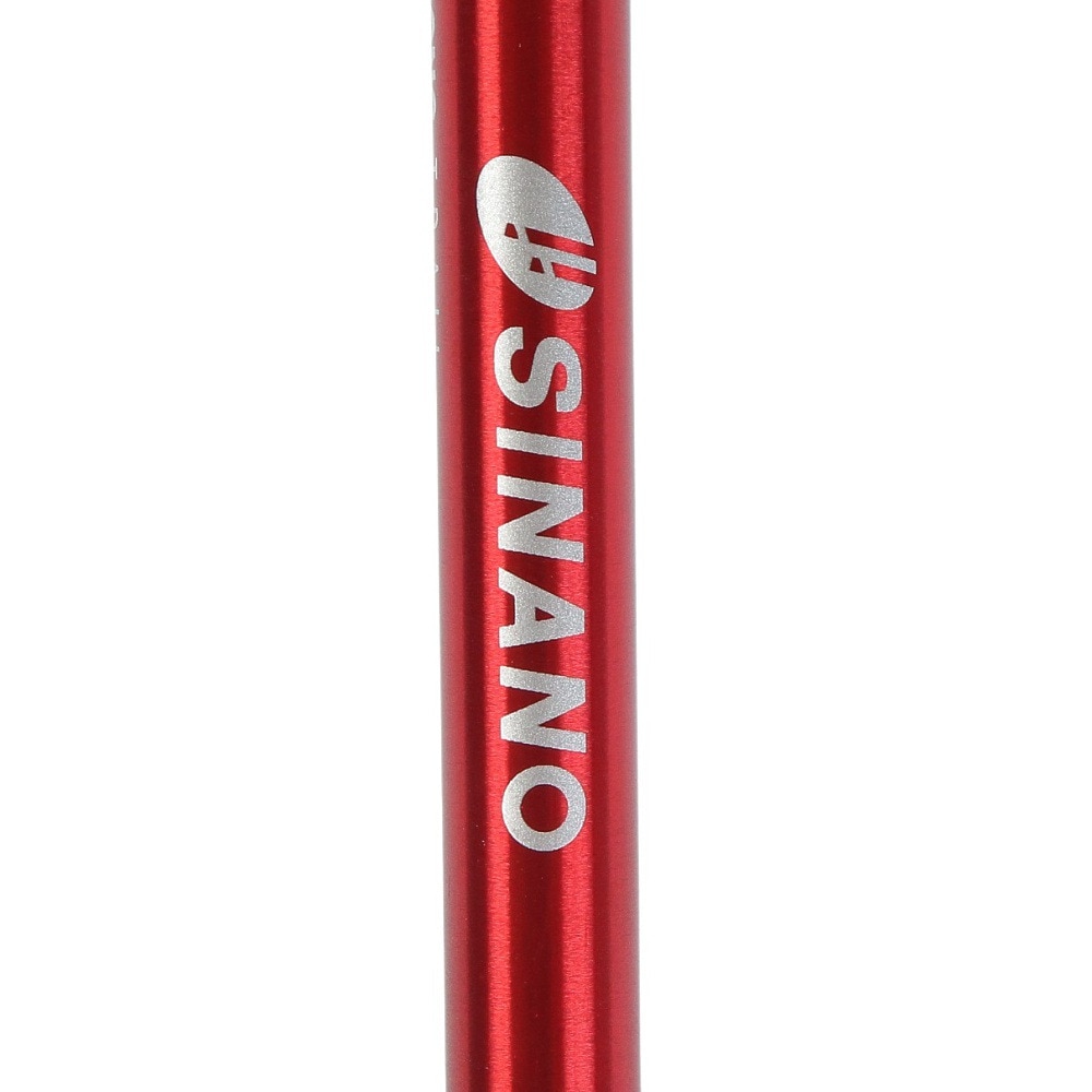 シナノ（SINANO）（メンズ、レディース）トレッキングポール ロングトレイル115 MGT レッド 90～115cm 2本組