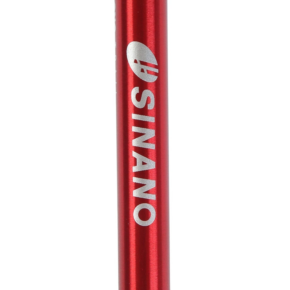 シナノ（SINANO）（メンズ、レディース）トレッキングポール ロングトレイル115 MGT レッド 90～115cm 2本組 ストック 登山